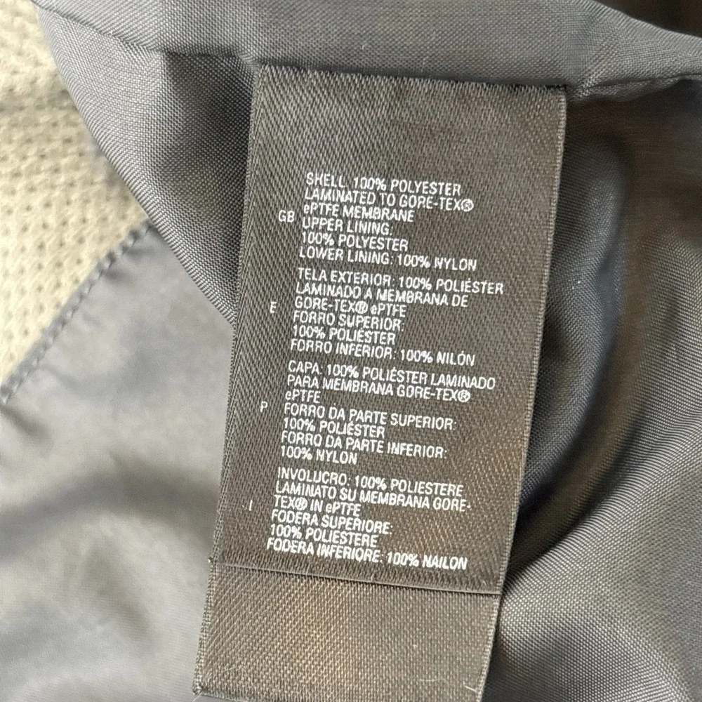 Vtg Y2K The North Face Gore-Tex Men's XL Mountain Jacket Gray Double Zipper